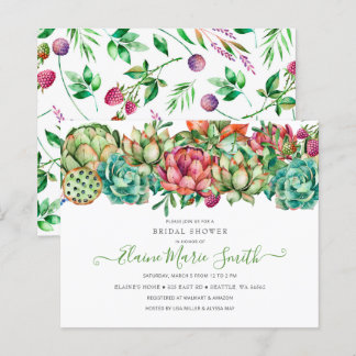 Lámina Invitación a la ducha de novia exitosa del Boho de