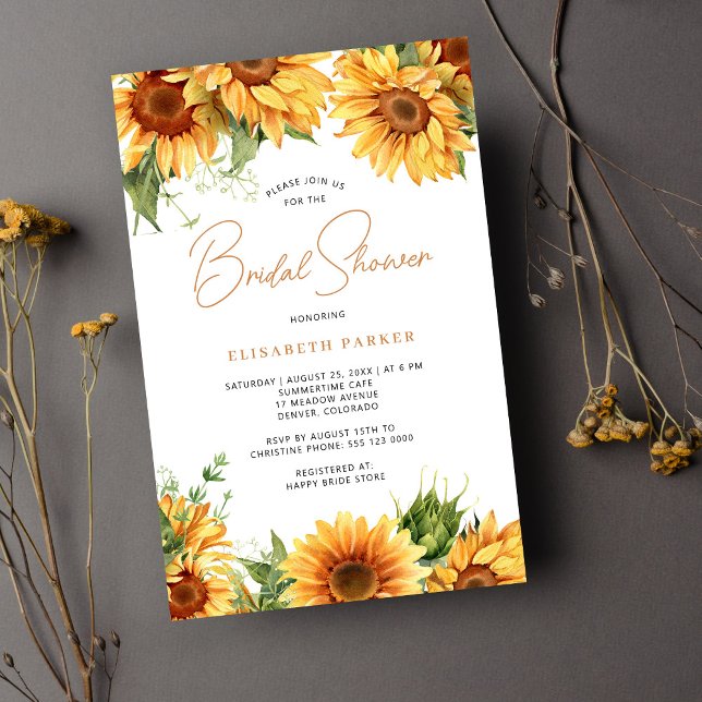 Lámina Invitación a la ducha de novia floral (Subido por el creador)