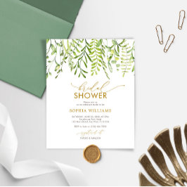 Lámina Invitación a la ducha de novia floral de la vegeta