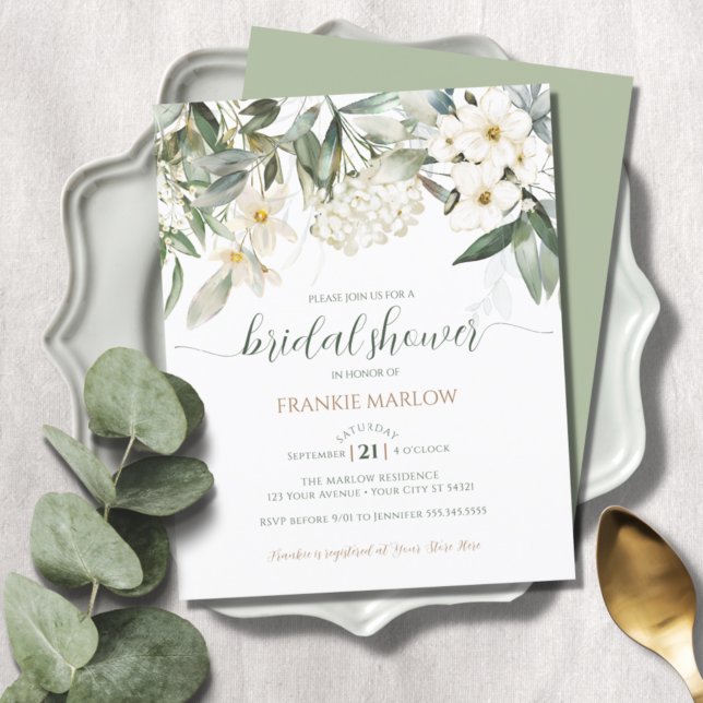 Lámina Invitación a la ducha de novia floral de la vegeta (Subido por el creador)