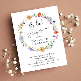 Lámina Invitación a la ducha de novia floral del Boho Bud