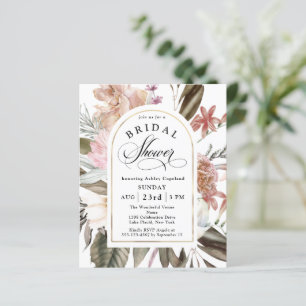 Lámina Invitación a la ducha de novia floral del Boho Bud