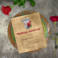 Invitación a la ducha de novia Steampunk Corset, G