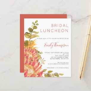Lámina Invitación a la ducha de novia tropical tropical t