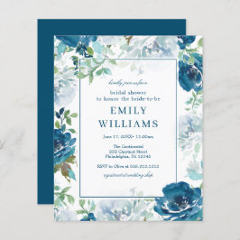 Lámina Invitación a la ducha de novias con florecimiento 