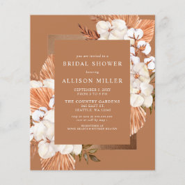 Lámina Invitación a la ducha de novias de algodón de las 