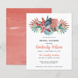 Lámina Invitación a la ducha de novias de Budget Sea Cora