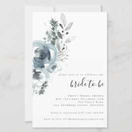 Lámina Invitación a la ducha de novias de flores festivas