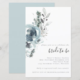 Lámina Invitación a la ducha de novias de flores festivas