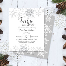 Lámina Invitación a la ducha de novias para ver nevadas e