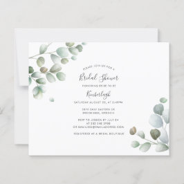 Lámina Invitación a la ducha nupcial de Eucalyptus Greene