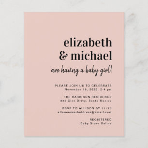 Lámina Invitación a la ducha para niñas y parejas de pres