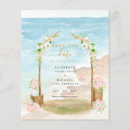 Lámina Invitación a la fecha de guardado del destino cost