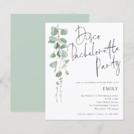 Lámina Invitación a la Fiesta Bachelorette Disco de Eucal