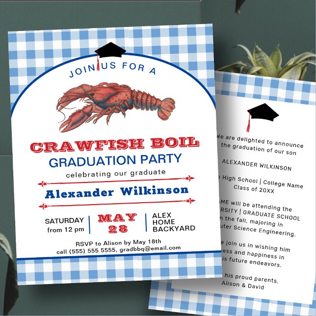 Lámina Invitación a la fiesta BUDGET Blue Crawfish Boil G (Subido por el creador)