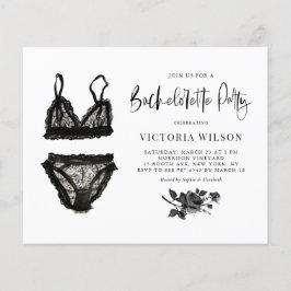 Lámina Invitación a la fiesta de Bachelorette Lingerie Bl