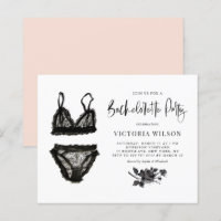 Invitación a la fiesta de Bachelorette Lingerie Bl