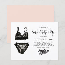Lámina Invitación a la fiesta de Bachelorette Lingerie Bl