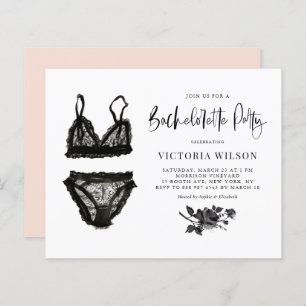 Lámina Invitación a la fiesta de Bachelorette Lingerie Bl
