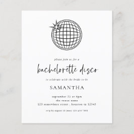 Lámina Invitación a la fiesta de Bachelorette Script de D
