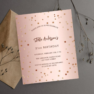 Lámina Invitación a la fiesta de bienvenida de las estrel