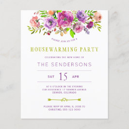 Lámina Invitación a la fiesta de calentamiento de la casa