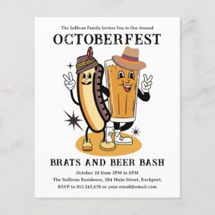 Lámina Invitación a la Fiesta de Cervezas de Brats Octobe
