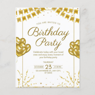 Lámina Invitación a la fiesta de cumpleaños