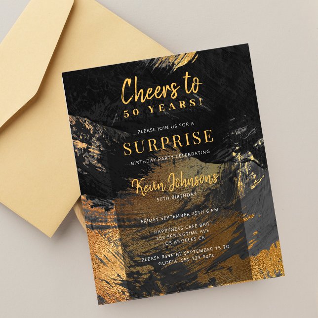 Lámina Invitación a la fiesta de cumpleaños 50 del oro ne (Subido por el creador)