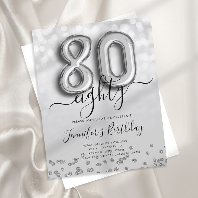 Lámina Invitación a la fiesta de cumpleaños 80 de Purpuri (Subido por el creador)