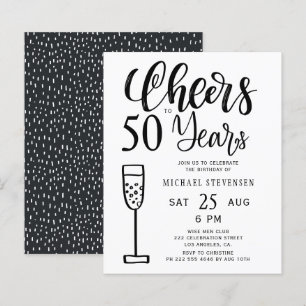 Lámina Invitación a la fiesta de cumpleaños con presupues