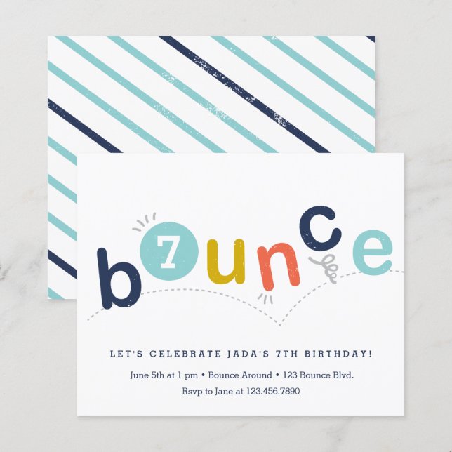 Lámina Invitación a la fiesta de cumpleaños de Budget Bou (Anverso / Reverso)