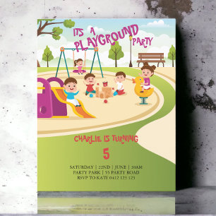 Lámina Invitación a la fiesta de cumpleaños de los niños