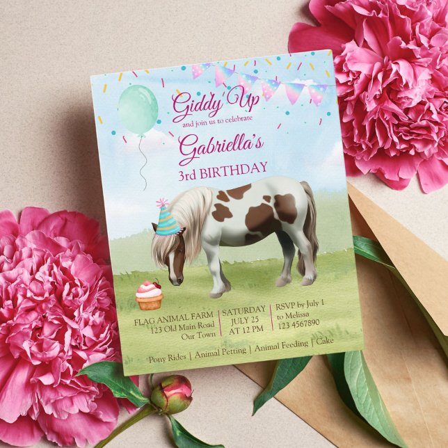 Lámina Invitación a la fiesta de cumpleaños de Pony (Subido por el creador)