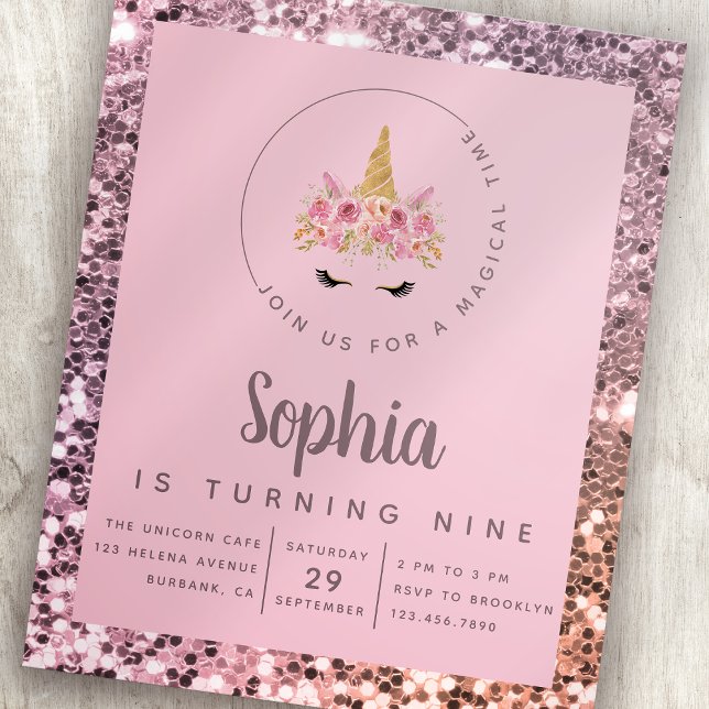 Lámina Invitación a la fiesta de cumpleaños de Purpurina  (Subido por el creador)