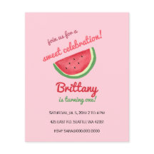 Invitación a la fiesta de cumpleaños de verano de 