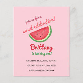 Lámina Invitación a la fiesta de cumpleaños de verano de 