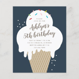 Lámina Invitación a la fiesta de cumpleaños del Crema de 