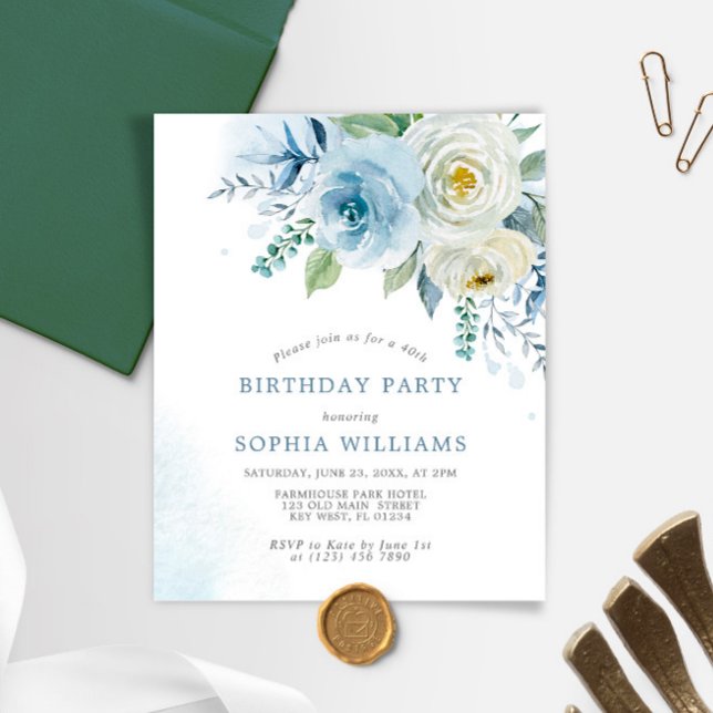 Lámina Invitación a la fiesta de cumpleaños del Rosa Blue (Subido por el creador)