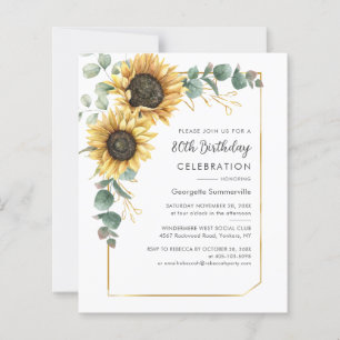 Lámina Invitación a la fiesta de cumpleaños número 80 con