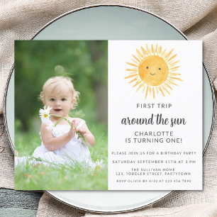 Lámina Invitación a la fiesta de cumpleaños Sun de los Ch