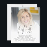 Lámina Invitación a la Fiesta de Escritura de Fotos de Cu<br><div class="desc">Una alternativa de valor por dinero BUDGET en un tamaño menor de 4, 5 x 5, 6" de peso semibrillante de 110 libras, que es de espesor similar al de una postal (sin embargo, no es adecuado para usar como postal). POR FAVOR, TENGA EN CUENTA QUE HAY UNA invitación por...</div>