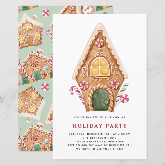 Lámina Invitación a la fiesta de feriado de la casa de Ta (Anverso / Reverso)