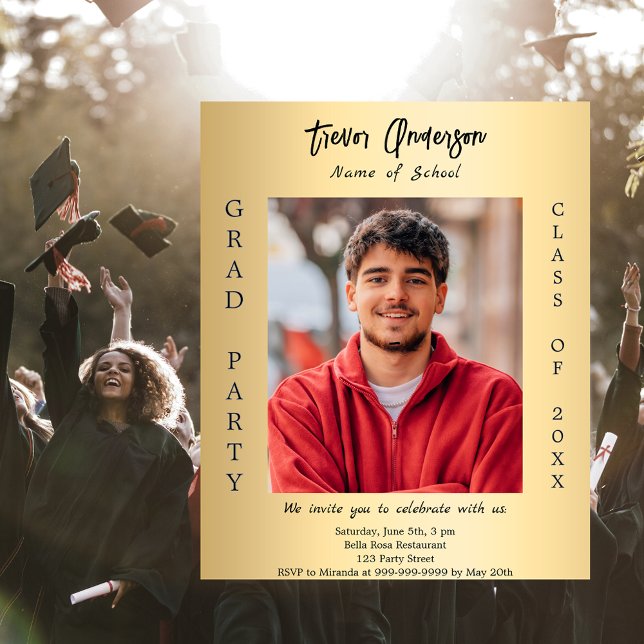 Lámina Invitación a la fiesta de graduación. (Subido por el creador)