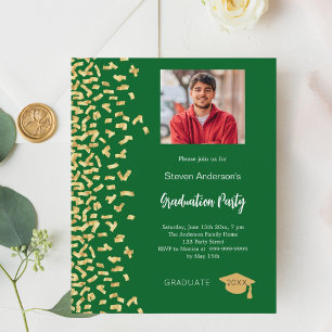 Lámina Invitación a la fiesta de graduación con fotos de