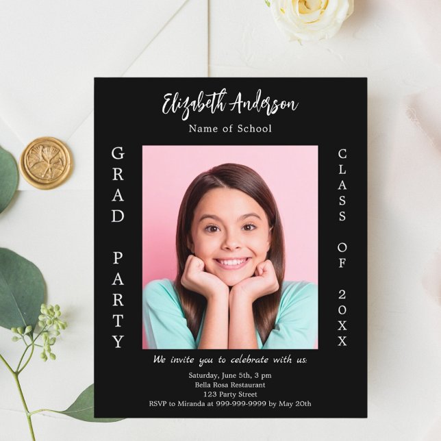 Lámina Invitación a la fiesta de graduación con fotos en  (Subido por el creador)