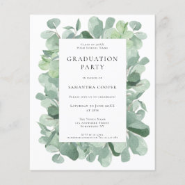 Lámina Invitación a la fiesta de graduación de Eucalyptus