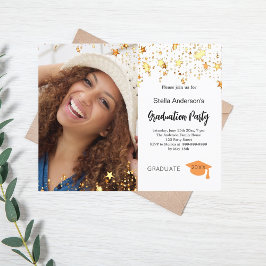 Lámina Invitación a la fiesta de graduación de fotos de e