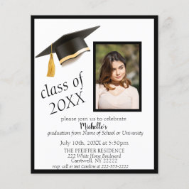 Lámina Invitación a la fiesta de graduación de la foto de