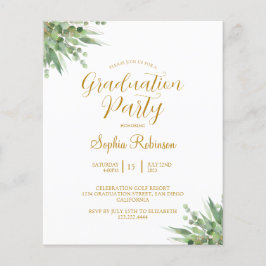 Lámina Invitación a la fiesta de graduación de oro del Eu